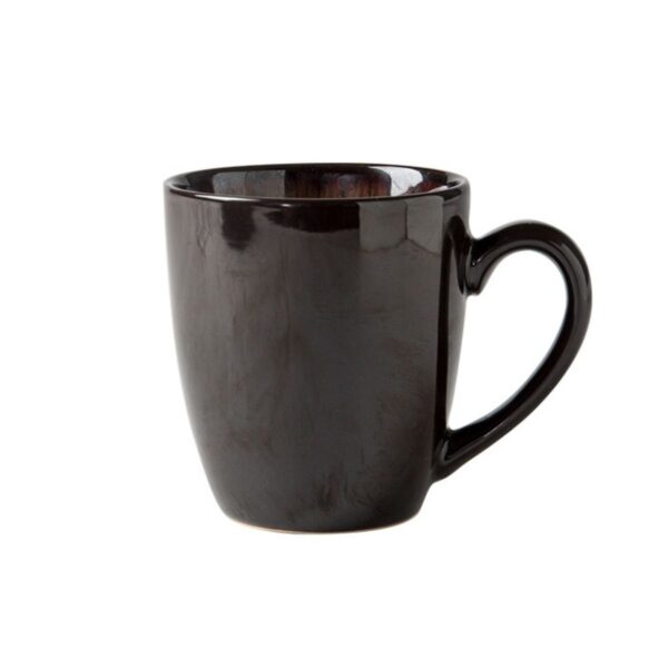 Marron reactive glaze stoneware mug(1)