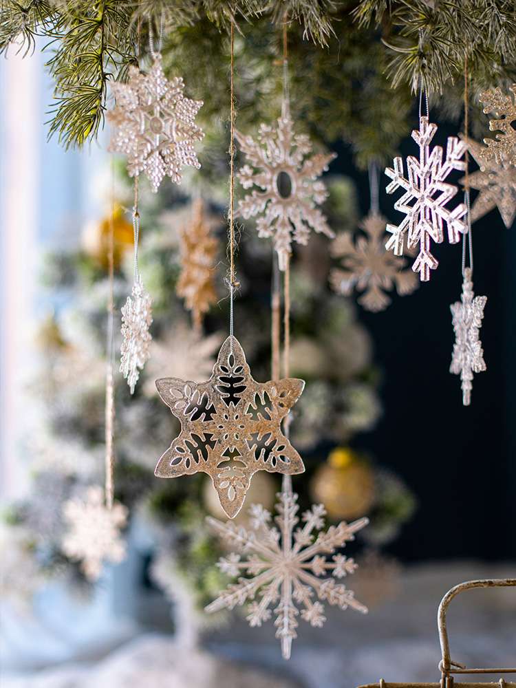 Acrylic Snowflake Hanging Ornaments