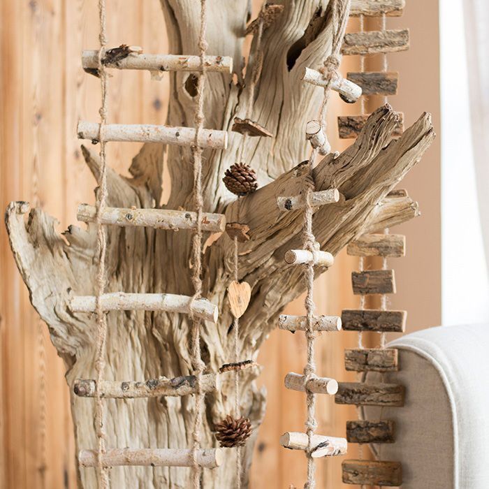 MUJI DIY Handmade Birch Wood Ladder Pendant